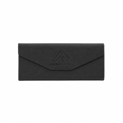 Woven Foldable Sunglasses Case - Black